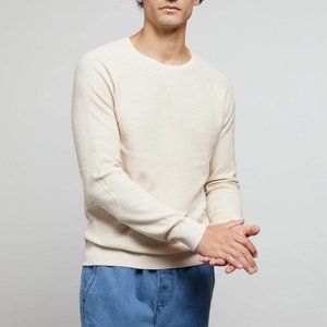 🎉HP🎉 Onia Waffle Cotton Cashmere Sweater in Swan Ivory Sizes M and L